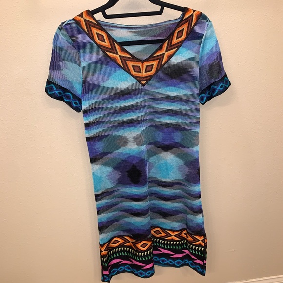 Missoni Geometric Pattern Dress/Coverup OS